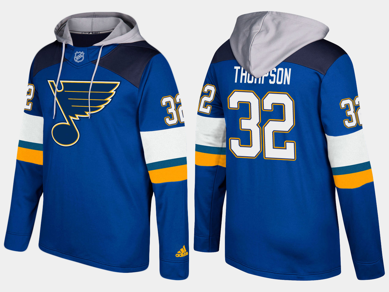 Men NHL St.Louis blues 32 tage thompson blue hoodie